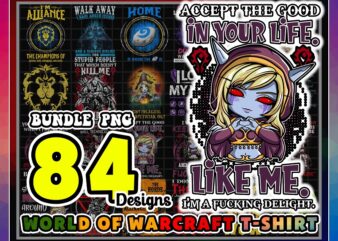 Combo 84 Designs PNG Bundle, World Of Warcraft T-Shirt, T Shirt Mug Bundles, Digital Download 1016401579