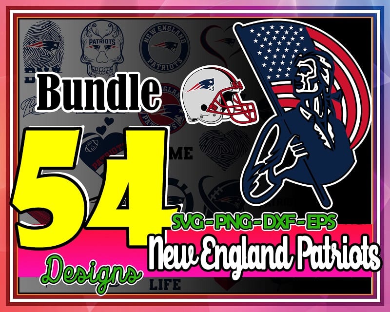 Bundle 54 Designs New England Patriots svg, Patriots svg, New England Patriots Logo, Patriots png, Patriots Cricut, Patriots clipart 1027148051