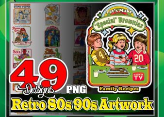 Bundle 49 Designs Retro 80s 90s Artwork Png, Vintage 80s 90s Artwork, Classic 80s 90s Artwork, T-Shirt, Mug, Digital Files Download 1030290894