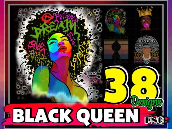 38 designs black queen png bundle, melanin png, black pride png, black girl png, black girl queen png, png digital download 1041220163