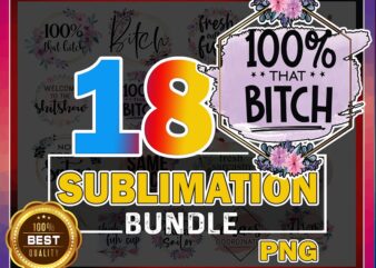 18 Sublimation Bundle, Sublimation Png, Welcome to The Shitshow, 100% That Bitch Png, Drinks Well With Others, Funny Swearing Quotes Png 938834938