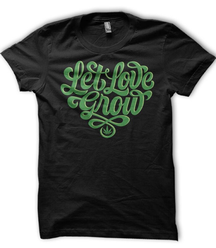 LET LOVE GROW TYPOGRAPHY