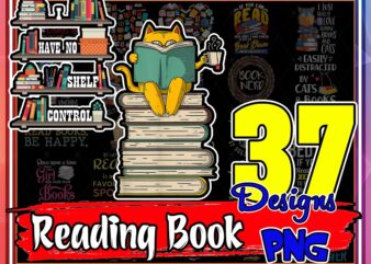 37 Designs Reading Book PNG Bundle, Peace Love Read Books PNG, Cat Coffee and Reading Book, Read book and I Know Things, Book Lover PNG 955655732