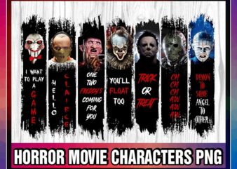 Horror Movie Characters Png, Halloween Png, Horror Movies png, Horror Sublimation Deign PNG Printable, Instant Download, Digital Download 977188192 graphic t shirt