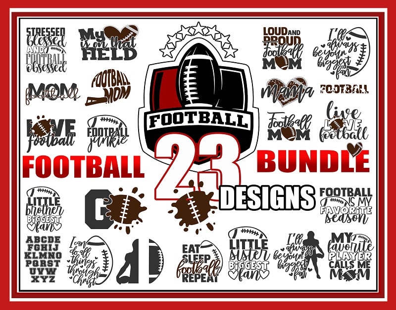 Football SVG Bundle, Love Football SVG Cut Files, Football Mom Svg, Football is My Favorite Season Clipart, Commercial Use, Instant Download 802337260