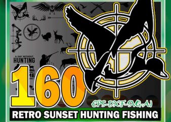 160 Retro Sunset Hunting Fishing Bundle, Retro Sunset Clipart, Hunting Clipart, Vintage Sunset Hunting Fishing, Best Buckin’ Uncle Ever 858336244