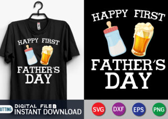 Happy First Father’s Day Shirt, Father’s Day Shirt, Dad Shirt, Father’s Day SVG Bundle, Dad T Shirt Bundles, Father’s Day Quotes Svg Shirt, Dad Shirt, Father’s Day Cut File, Dad Leopard shirt, Daddy shirt print template, Dad typography t-shirt design, Dad vector clipart, Dad svg t shirt designs for sale