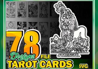 Bundle 78 Designs Tarot Cards SVG Printable Incl, Minor Arcana, Divination New Age For Shirts Wall Art, Cricut Files, Instant Download Print 862116484