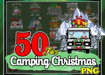 Bundle 50 Camping Christmas Png, Happy camper, Camping girl png, Camper Queen png , Christmas Camper, Christmas png, Design Download 883679934