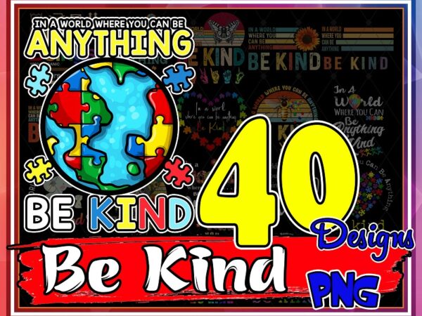Bundle 40 designs be kind png, be kind hand sign language png, be kind png, rainbow colors png, be kind sublimation design, digital png file 887791655