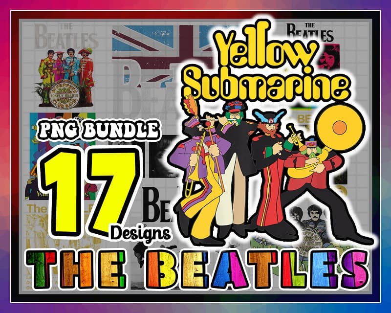 Bundle 17 Deisngs The Beatles Png, The Beatles PNG, John Lennon, Paul McCartney, George Harrison, Ringo Starr, Sublimation, Digital Download 920192416