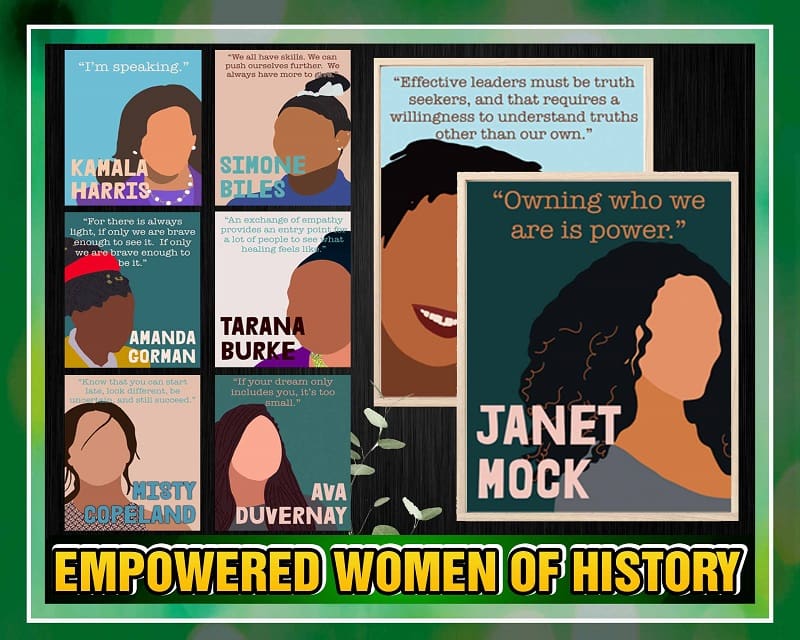 Empowered Women of History, More Changemakers, Printable Images for Classroom, Office, Home, Work, Empowered Women of History Sayings 936307074