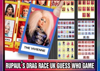 RuPaul’s Drag Race UK Guess Who Game, Fun Board Games, Adult Party Games, Montessori Cards, Gift Idea, Guess Ru? Printable Template 955658925 t shirt design online