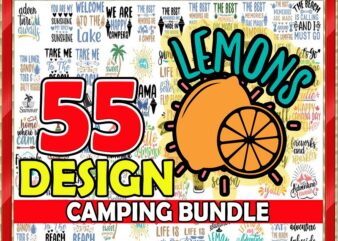 55 Designs Camping SVG bundle, Svg Files For Cricut, Camping Shirt Bundle Quote Svg, Svg Camping Bundle, Fonts Svg Bundle, Cut File Cricut 966849586