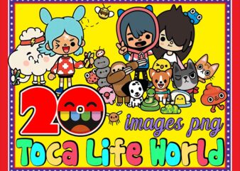 20 Toca Life World Png Bundle, Girl Toca Life, Toca Boca Life Clipart, Toca Life World Characters, Transparent Background, Instant Download 971142000