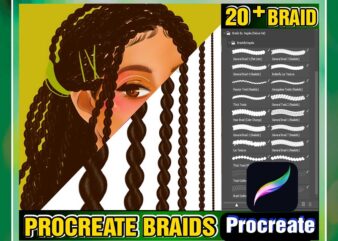 20+ Procreate Braids, Deluxe Pack Braids, Twists, Locs Brush, Realistic Braid Brush, Procreate Hair Brush, Digital Illustration Fashion 981227302