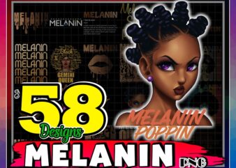Bundle 58 Designs Melanin Definition PNG, Melanin Gemini Queen Zodiac, Scorpio Queen, Melanin Poppin, Melanin Shades Black Pride 879821658