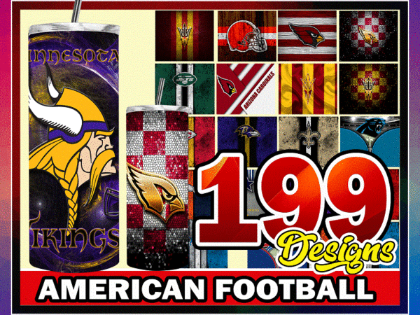 199 american football retro grunge & various styles 20oz skinny straight tapered, template for sublimation, full tumbler wrap, png digital 1000618922