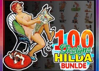 100 Designs Hilda 10 Illustrations, Picture Poster Art Clipart, Cartoon, Pinup Pin up, Plus Size, Vintage Antique Retro, Digital Download 715118047