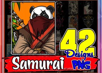 Combo 42 Designs Samurai Png, Samurai Bundle, Vintage Samurai Retro Png, Japan, Mask Demon Warrior Png digital PNG, Digital Download 925279227