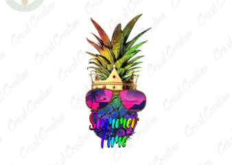 Holiday Summer,Summer time Diy Crafts, Pineapple clipart png Files , Pineapple king Silhouette Files, Trending Cameo Htv Prints
