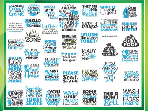40 funny bathroom bundle, bathroom cut file, funny bathroom clipart, bathroom quotes, printable vector, commercial use, instant download 781868588 40 funny bathroom bundle, bathroom cut file, funny bathroom clipart, bathroom quotes, printable vector, commercial use, instant download 781868588