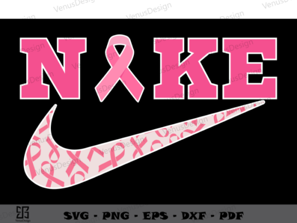 Logo breast cancer awareness design clipart, sport brand design luxury svg, custom logo svg, logo personalized design