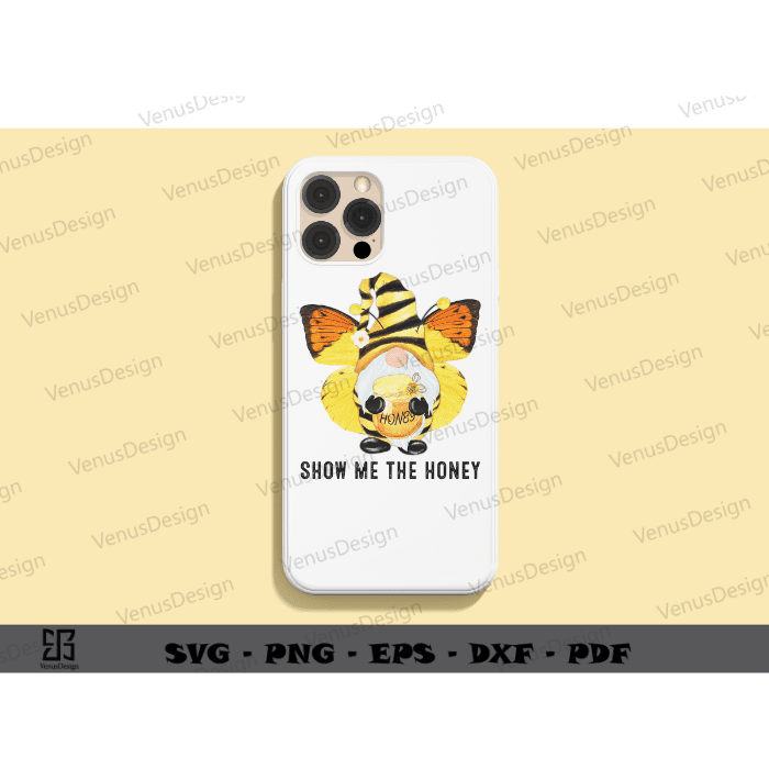 Cute Bee Gnome Clipart Sublimation Files & Bee Day Quote Png Files, Bee yellow Butterfly pattern cameo htv prints