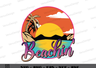 Summer Sunset Beach Gift for Lover Svg Cutting Files, Beach Lover Pg Files, Summer Vacation Files, Summer Time with Lover Art t shirt template vector