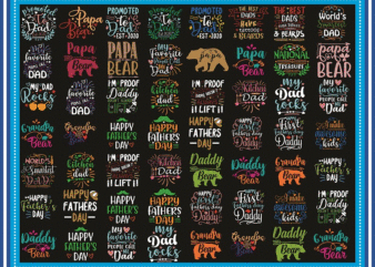 60 Designs Dad SVG Bundle, Happy Father Day Svg, Dad Lives Matter, Fonts Dad Bundle, Dad Designs Bundle, Dad Quote Svg, Instant Download 981472625