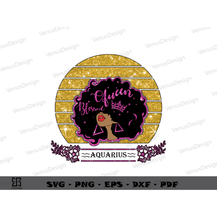 quarius Black Girl Birthday design & Best gift for girl Sublimation Files, Afro Girl Birthday Gift Png Files, Melanin Woman Cameo Htv Prints