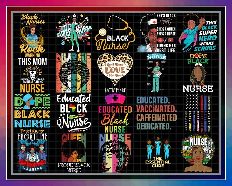 51 Designs Black Nurse Magic Png, Black Pride Gift, Proud Black Nurse Png, Gift For Black Nurses, Melanin Nurse Gift, Instant Download 953363999