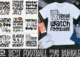 Football SVG Bundle For sale!