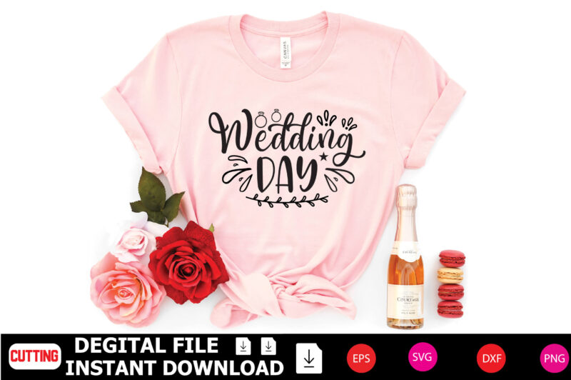 Wedding Day t-shirt Design