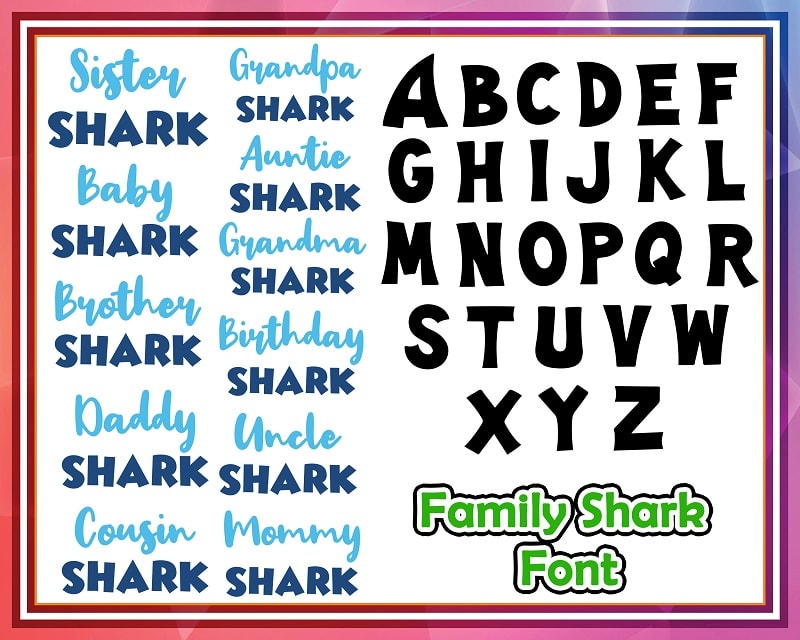 Bundle 34 Shark family SVG, Layered Shark Family png, Birthday family svg, Birthday clipart Shark, Shark Girl, svg,eps,dxf, Digital Download 941270093