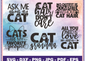 20 Cat Mom Quotes SVG Bundle, Pet Mom, Cat Mom Saying Cut File, Funny Quotes, Clipart, Vector, Printable, Commercial Use, Instant Download 804369981