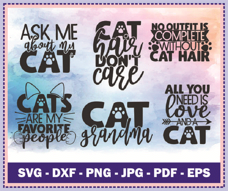 20 Cat Mom Quotes SVG Bundle, Pet Mom, Cat Mom Saying Cut File, Funny Quotes, Clipart, Vector, Printable, Commercial Use, Instant Download 804369981