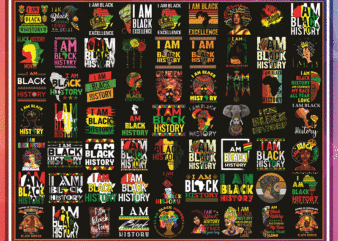 240 Designs Mega Black History Month, I Am Black Women PNG, Black Queen, Black Girl Magic, Afro Hair Clipart, Black Pride, Digital Download 975727699