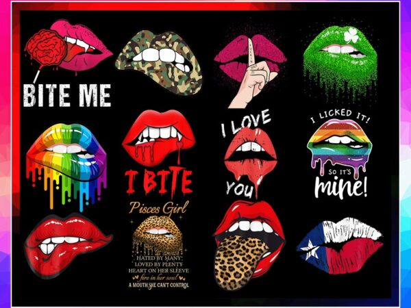 35 designs lips png, kiss lips png, dripping lips, leopard lips, sexy biting lips, green lips png, colorful lips, digital download 980018931