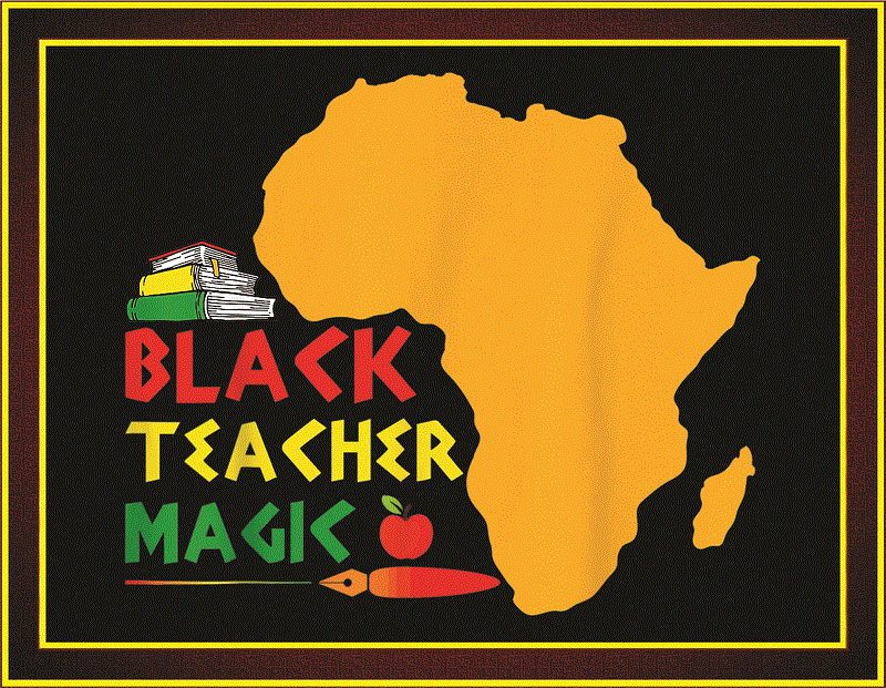 Combo 42 Design Black Teacher Magic Png/ Black History Month Png/ Black Women Png/ Afro Black Women Png/ Black Lives Matter Png/ Black 955489387