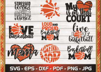 Bundle 20 Basketball SVG, Basketball Clipart, Sports Svg, Love Basketball, Printable Vector Clip Art, SVG Cut Files Instant Download 802332812