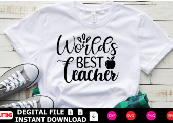 World’s Best Teacher t-shirt Design