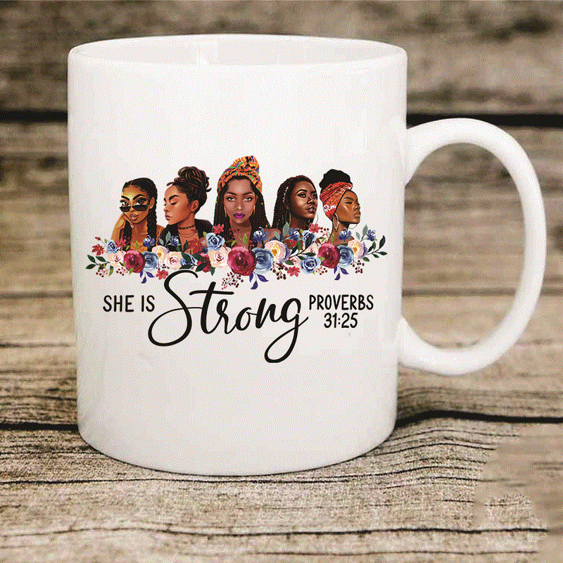 She is Strong Proverbs 31: 25 Png, Melanin Girl, Strong Black Queen Png, Black Girl, PNG Printable, Digital Files, Instant Download 851711314