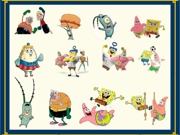 141 SpongeBob SquarePants Bundle, SpongeBob SquarePants Clip Art, SpongeBob  SquarePants Png, SpongeBob SquarePants Images, Instant Download 961655348 -  Buy t-shirt designs