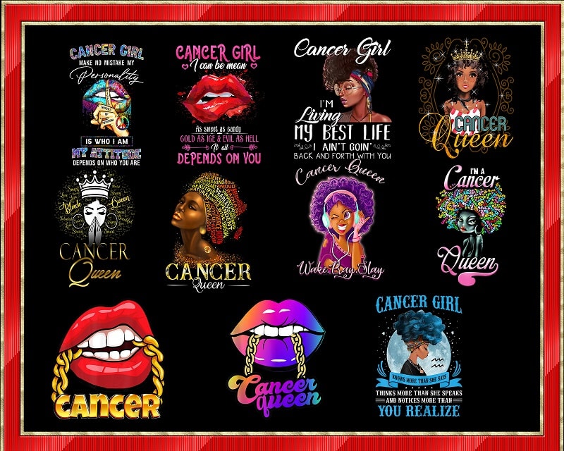34 Cancer Queen Bundle, July Queen Bundle, Cancer Girl PNG, Cancer Mom, June July Girl, July Queen Images, Sublimation Designs Download 968616578