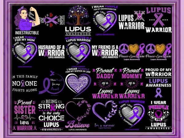 Bundle 98 designs lupus awareness png, warrio lupus awareness, lupus purple ribbon, in may we wear purple sublimation png, digital download 972543782