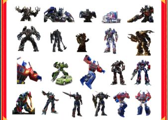 Transformers ClipArt- PNG Images Digital, Transformers ClipArt, Transformers, Graphics Transparent Background Scrapbook, Instant Download 976047092