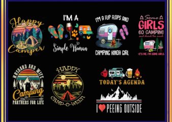 25 Camper Camping Sublimation Design Bundle PNG, Camper Png, Camp png, Graphic, Clip Art, Instant Digital Download, Adventure png 877166130