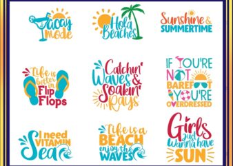 25 Summer Quotes SVG Bundle, Sweet Summer Vibes Bundle, Hola Beaches Cut File, Summer Clipart, Printable, Commercial Use, Instant Download 775219310