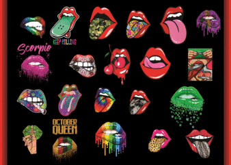 75 Rolling Stone Tongue and Lips PNG Bundle, Leopard tongue PNG, Rolling Stone, Funny Designs Png, Merry Christmas png, Digital download 905632512